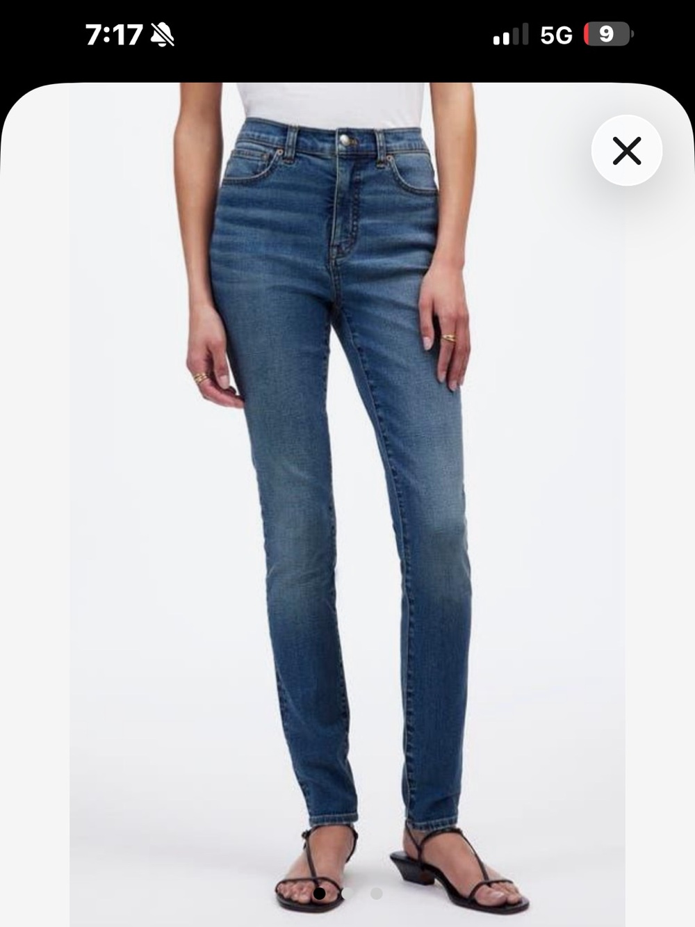 Madewell Dark Blue Slim Fit Jeans size 28